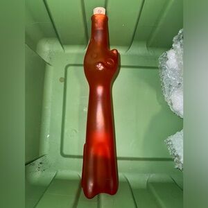 Empty 2002 Riesling Mosel-Saar-Ruwer Cat Bottle